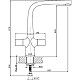 Купить Смеситель для кухни Orange Kristi M33-001cr в магазине сантехники Santeh-Crystal.ru
