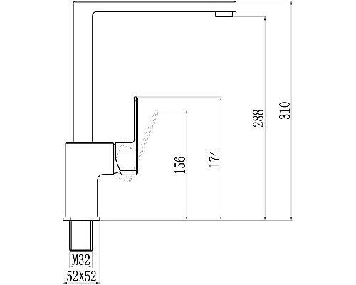 Приобрести Смеситель для кухни Savol 700 S-600706F в магазине сантехники Santeh-Crystal.ru