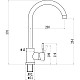 Купить Смеситель для кухни Savol 304 SUS3002Y в магазине сантехники Santeh-Crystal.ru