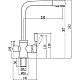 Приобрести Смеситель для кухни с подключением к фильтру Savol S-L1801S в магазине сантехники Santeh-Crystal.ru