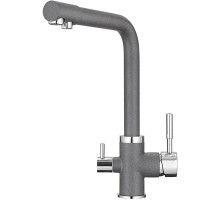 Смеситель для кухни с подключением к фильтру Granula графит 2015bg
