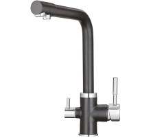 Смеситель для кухни с подключением к фильтру Granula черный 2015bl