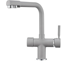 Смеситель для кухни с подключением к фильтру Granula алюминиум 2088al