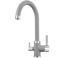 Смеситель для кухни с подключением к фильтру Granula алюминиум 2168al