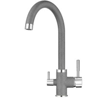 Смеситель для кухни с подключением к фильтру Granula графит 2168bg