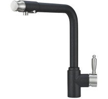 Смеситель для кухни с подключением к фильтру Granula черный 2301bl