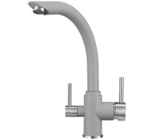 Смеситель для кухни с подключением к фильтру Granula алюминиум 2304al