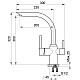 Приобрести Смеситель для кухни с подключением к фильтру Granula базальт 2304bt в магазине сантехники Santeh-Crystal.ru