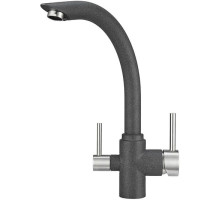 Смеситель для кухни с подключением к фильтру Granula графит 2304bg