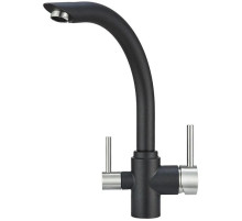 Смеситель для кухни с подключением к фильтру Granula шварц 2304sv