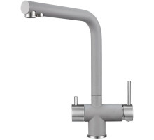 Смеситель для кухни с подключением к фильтру Granula алюминиум 2305al