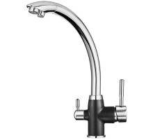 Смеситель для кухни с подключением к фильтру Granula черный 3167bl