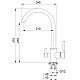 Заказать Смеситель для кухни с подключением к фильтру Granula графит 3168bg в магазине сантехники Santeh-Crystal.ru