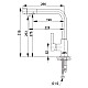 Купить Смеситель для кухни с подключением к фильтру GranFest песок 7671 в магазине сантехники Santeh-Crystal.ru