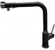 Смеситель для кухни с подключением к фильтру GranFest черный 7671