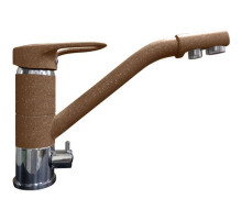 Смеситель для кухни с подключением к фильтру GranFest терракот 2624-1