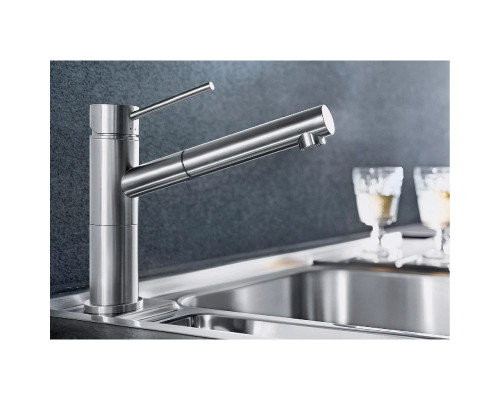 Купить Смеситель для кухни Blanco Alta-S Compact Хром 515122 в магазине сантехники Santeh-Crystal.ru