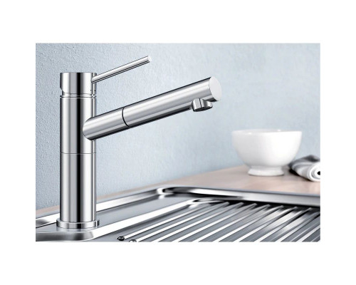 Купить Смеситель для кухни Blanco Alta-S Compact Хром 515122 в магазине сантехники Santeh-Crystal.ru