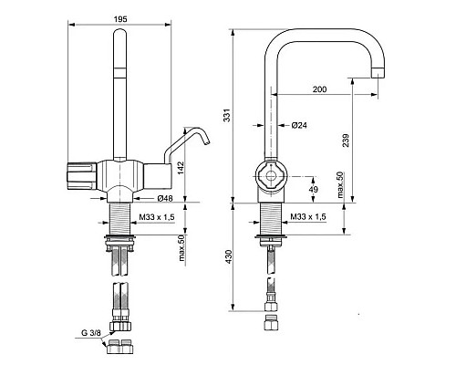 Заказать Термостат для кухни Ideal Standard Venlomix A5548AA в магазине сантехники Santeh-Crystal.ru