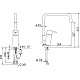 Заказать Смеситель для кухни Oras Cubista 2839F-Y в магазине сантехники Santeh-Crystal.ru