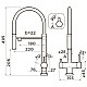 Заказать Смеситель для кухни с подключением к фильтру Omoikiri Kanto-GB графит 4994356 в магазине сантехники Santeh-Crystal.ru