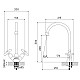 Приобрести Смеситель для кухни IDDIS Jeals 59000T4C+W04 в магазине сантехники Santeh-Crystal.ru