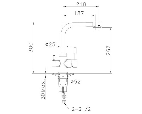 Приобрести Смеситель для кухни с фильтром Lemark Expert LM5061S + H851P00 в магазине сантехники Santeh-Crystal.ru