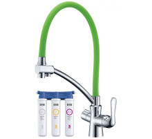 Смеситель для кухни с фильтром Lemark Comfort LM3070C-Green + H851P00
