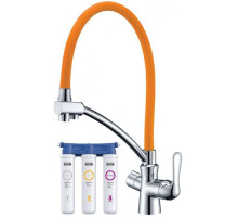 Смеситель для кухни с фильтром Lemark Comfort LM3070C-Orange + H851P00