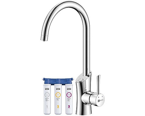 Приобрести Смеситель для кухни с фильтром Lemark Comfort LM3072C + H851P00 в магазине сантехники Santeh-Crystal.ru