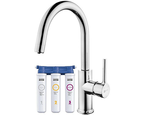 Заказать Смеситель для кухни с фильтром Lemark Comfor LM3073C + H851P00 в магазине сантехники Santeh-Crystal.ru