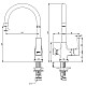Приобрести Смеситель для кухни с фильтром Lemark Ursus LM7261BL + H851P00 в магазине сантехники Santeh-Crystal.ru
