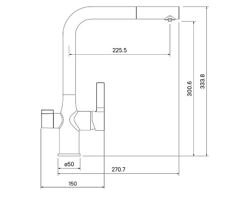 Заказать Смеситель для кухни с фильтром IDDIS Pure PURSBFLi05 + H851P00 в магазине сантехники Santeh-Crystal.ru