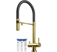 Смеситель для кухни с фильтром Omoikiri Kanto-PVD-LG  светлое золото 4994014 + H851P00