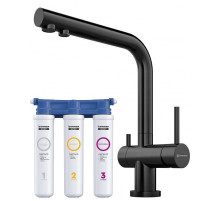 Смеситель для кухни с фильтром Omoikiri Nagano-GM вороненая сталь 4994179 + H851P00