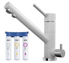 Смеситель для кухни с фильтром Omoikiri Tonami-WH белый  4994061 + H851P00