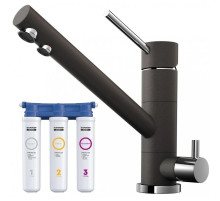 Смеситель для кухни с фильтром Omoikiri Tonami-DC темный шоколад 4994049 + H851P00