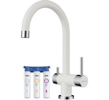 Смеситель для кухни с фильтром Omoikiri Yamada-WH белый 4994227 + H851P00