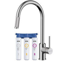 Смеситель для кухни с фильтром Omoikiri Tamura-BN нержавеющая сталь 4994334 + H851P00