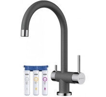 Смеситель для кухни с фильтром Omoikiri Yamada-PL платина 4994337 + H851P00