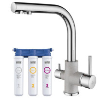 Смеситель для кухни с фильтром Paulmark Essen Es213011-GRCR + H851P00