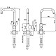 Заказать Смеситель для кухни с фильтром Paulmark Logas LO213021-CR + H851P00 в магазине сантехники Santeh-Crystal.ru