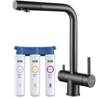 Смеситель для кухни с фильтром Paulmark Skalen SK213020-GM + H851P00