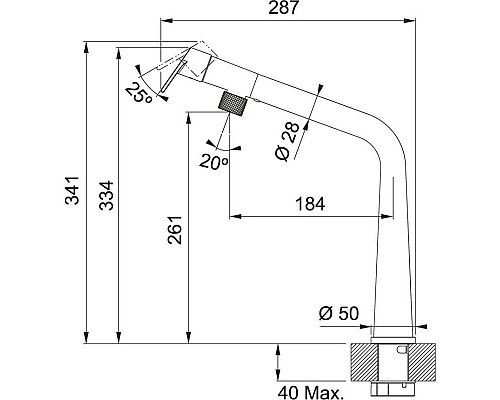 Заказать Смеситель для кухни Franke Icon 115.0625.187 в магазине сантехники Santeh-Crystal.ru