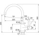 Заказать Смеситель для кухни Franke Lina XL 115.0626.024 в магазине сантехники Santeh-Crystal.ru
