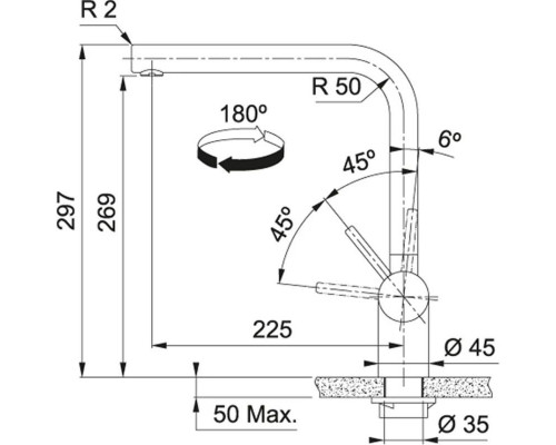 Приобрести Смеситель для кухни Franke Atlas Neo 115.0550.424 в магазине сантехники Santeh-Crystal.ru