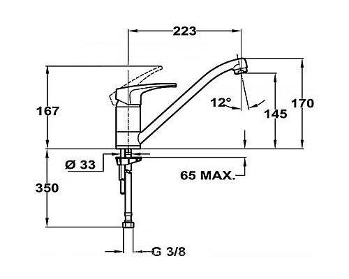 Купить Смеситель для кухни Teka MB2 40911302 в магазине сантехники Santeh-Crystal.ru