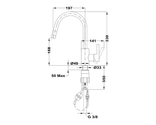 Купить Смеситель для кухни Teka MTP 938 116020000 в магазине сантехники Santeh-Crystal.ru