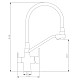 Купить Смеситель для кухни с подключением к фильтру Haiba HB76855-5 в магазине сантехники Santeh-Crystal.ru