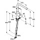Приобрести Смеситель для кухни Kludi L-ine 428190577 в магазине сантехники Santeh-Crystal.ru